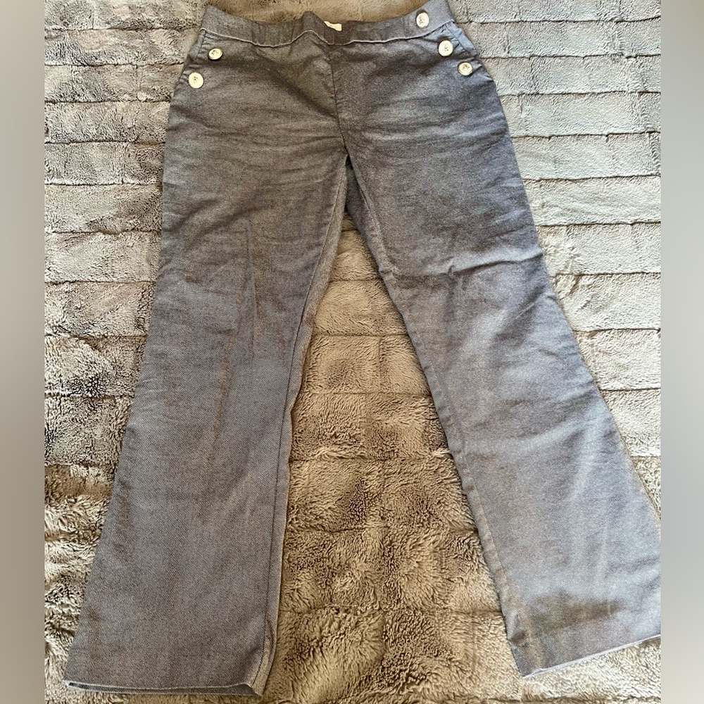 Joie Charcoal Straight-Leg Trousers
